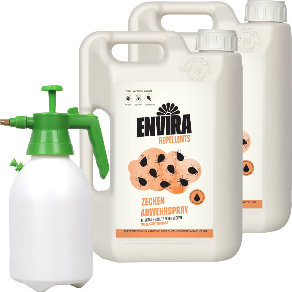 Envira Zeckenspray 2 x 2L + 2L Drucksprüher