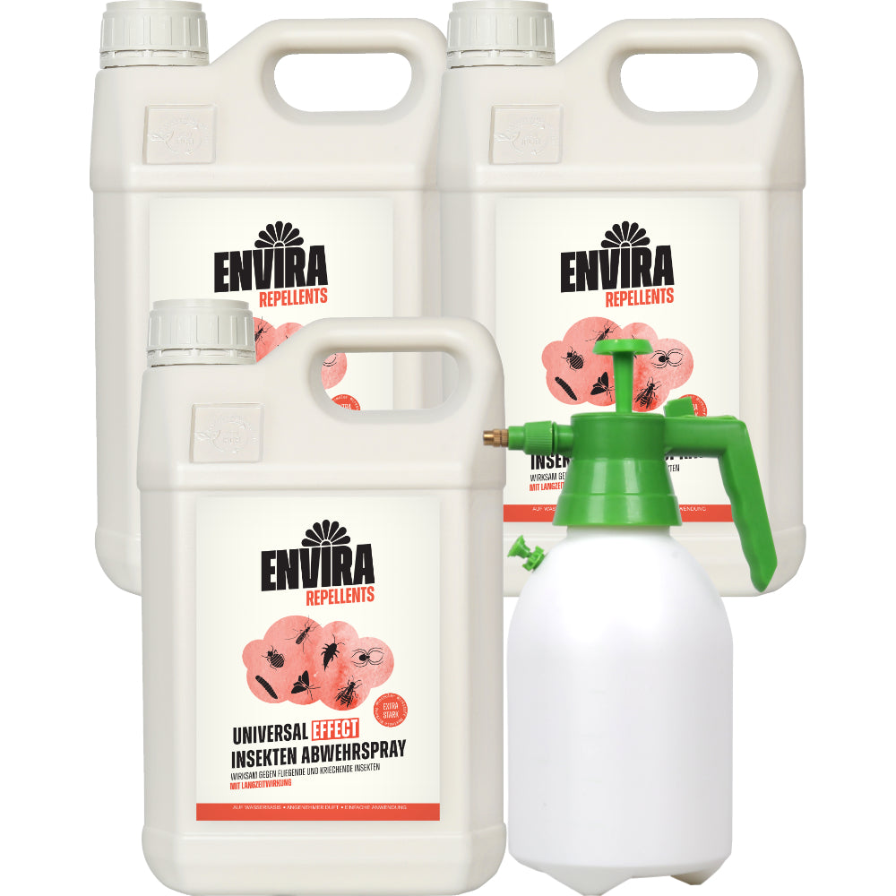 Envira EFFECT - EXTRA Starke Formel - 3 x 2L + 2L Drucksprüher