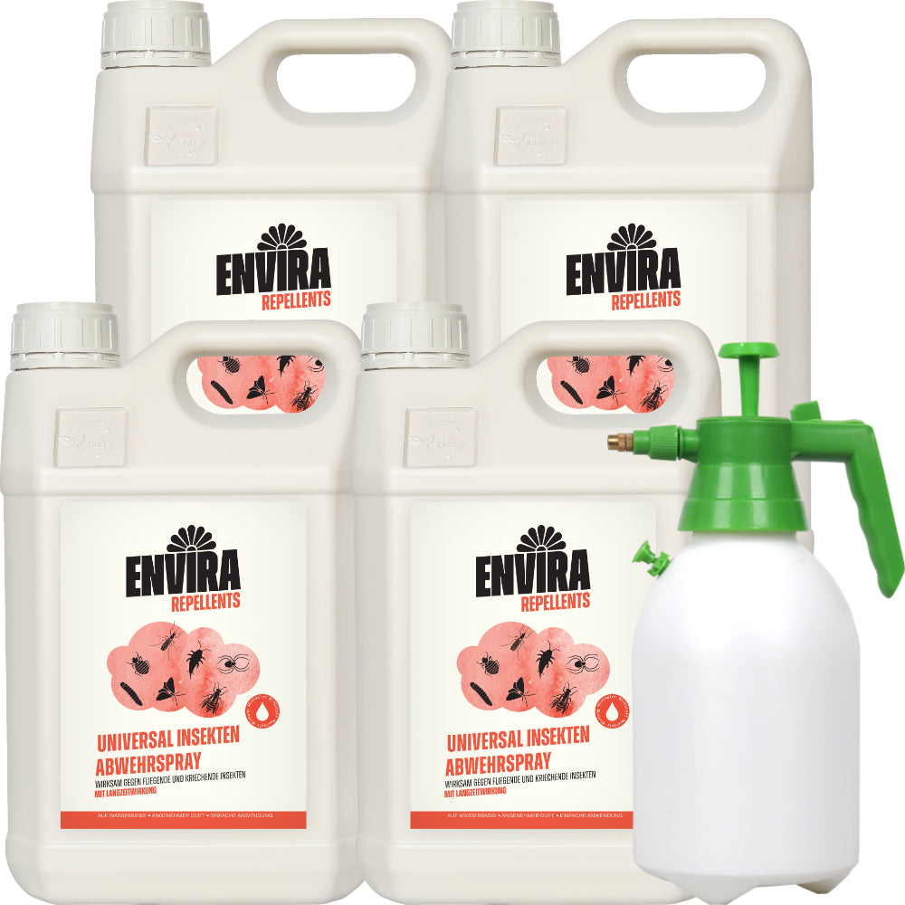 Envira Universal Abwehrspray 4 x 5L + 2L Drucksprüher