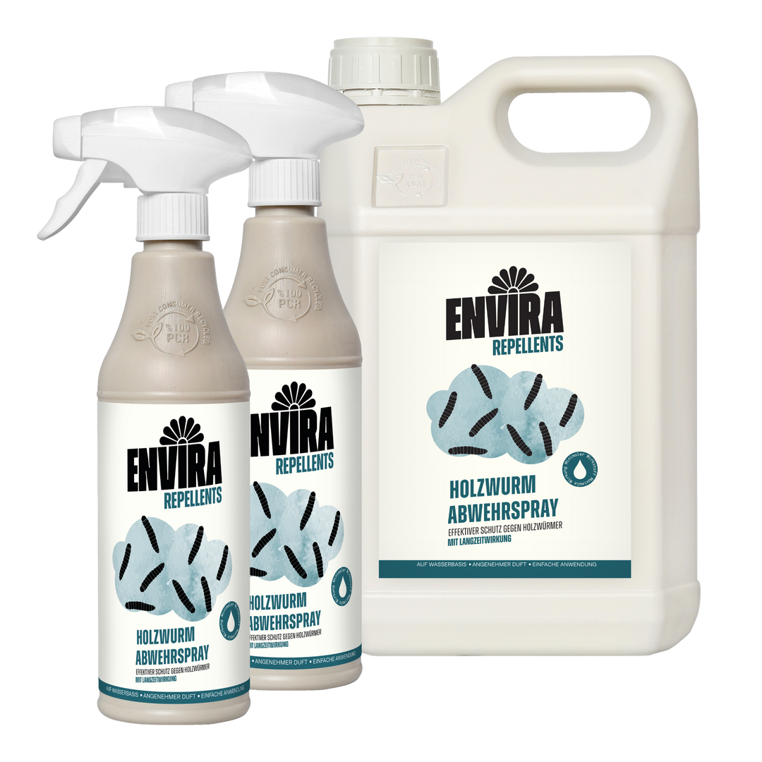 Envira Holzwurmspray 2 x 500ml + 5L