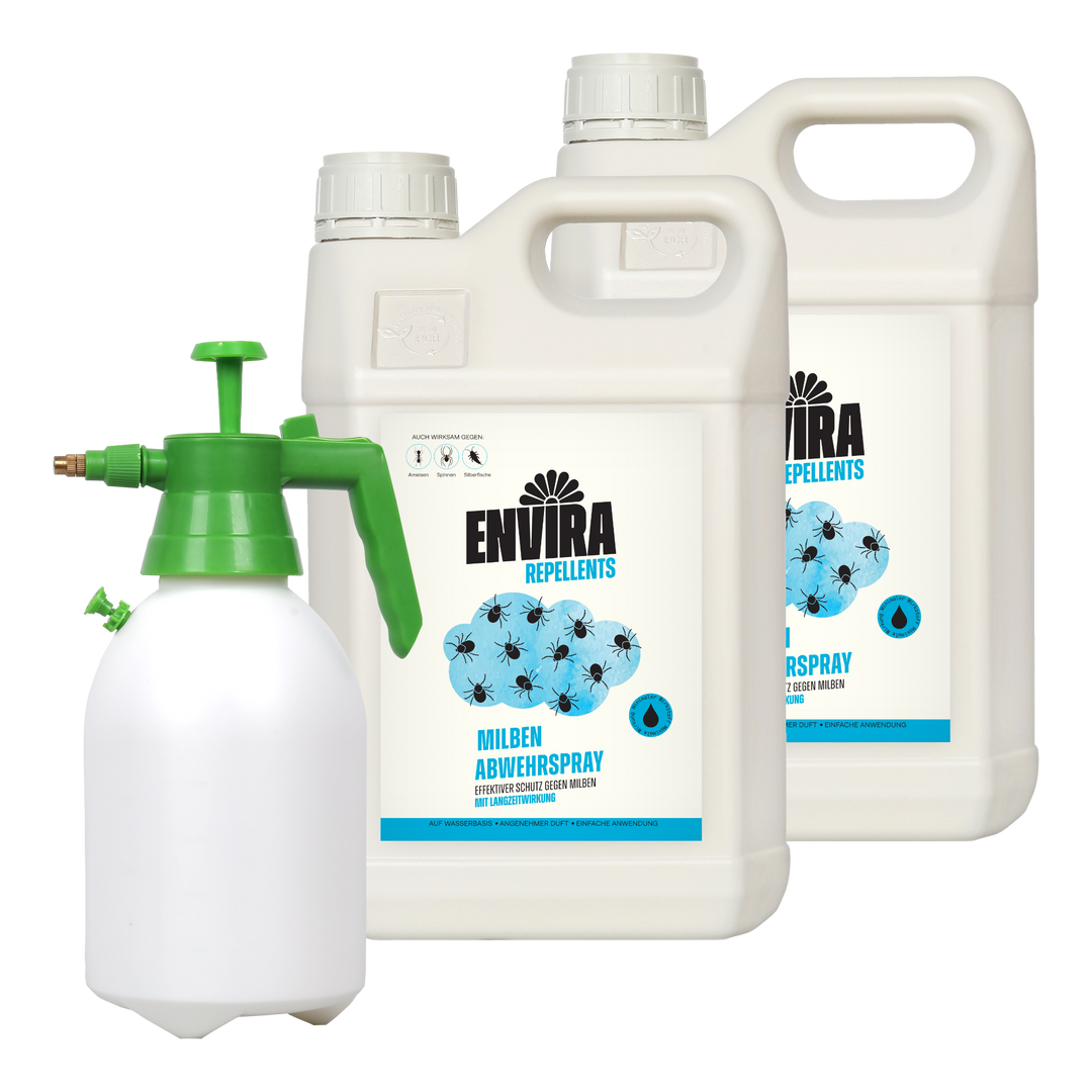 Envira Milbenspray 2 x 5L + 2L Drucksprüher