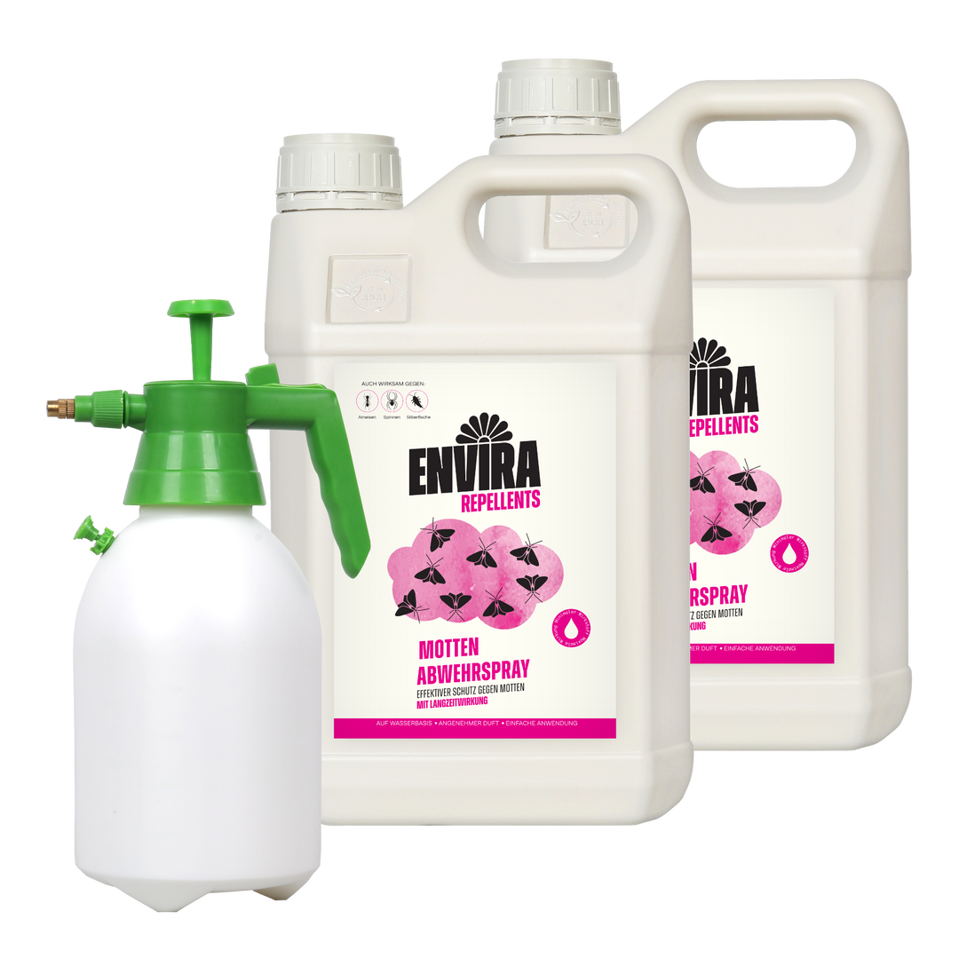 Envira Mottenspray 2 x 5L + 2L Drucksprüher