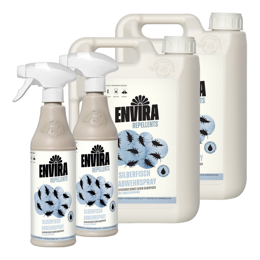 Envira Silberfischspray 2 x 500ml + 2 x 2L